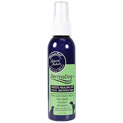 HomeoPet DermaDog+ Natural Herbal Healing Spray