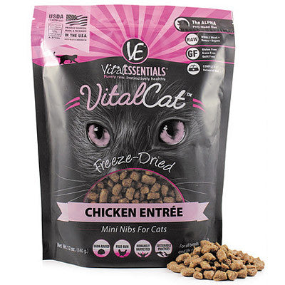 Vital Essentials Freeze Dried Chicken Mini-Nibs for Cats