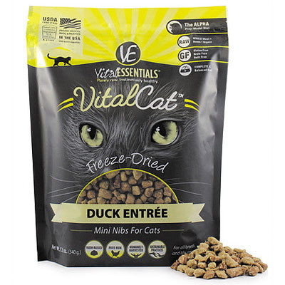 Vital Essentials Freeze Dried Duck Mini-Nibs for Cats